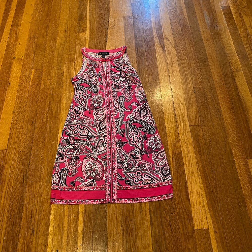 INC. Paisley Sleeveless Studded Dress Size PS - Picture 6 of 8